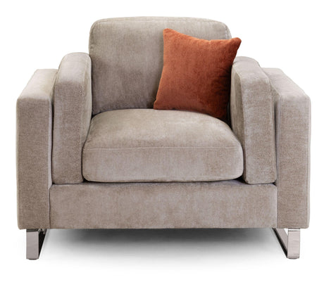 Kingston Beige Fabric Armchair