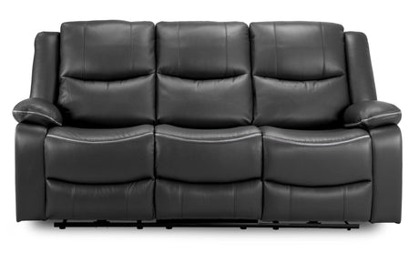 Harald Black Faux Leather Electric Recliner 3 Seater Sofa