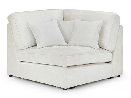 Kiana Ivory Fabric Modular Corner Sofa