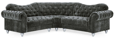 Jubilee Charcoal Fabric Large Corner Sofa 