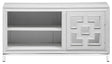 Geo White Mirrored TV Unit - 1 Door