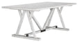 Clearance - Farmhouse White Mango Wood 8 Seater Dining Table - Brand New Item