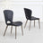 Clearance - Clooney Black Leather Dining Chair-5