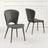 Clearance - Clooney Dark Grey Leather Dining Chair-4
