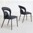 Clearance - Dixie Black Leather Dining Chair-5