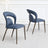 Clearance - Dixie Blue Leather Dining Chair-4