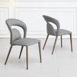 Clearance - Dixie Grey Leather Dining Chair