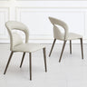 Clearance - Dixie Taupe Leather Dining Chair-2