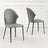Clearance - Elaine Grey Leather Dining Chair-3