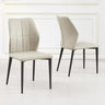 Clearance - Harrow Taupe Leather Dining Chair