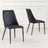 Clearance - Rosie Black Leather Dining Chair-5