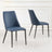 Clearance - Rosie Blue Leather Dining Chair-4