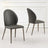 Clearance - Astrid Dark Grey Leather Dining Chair-4