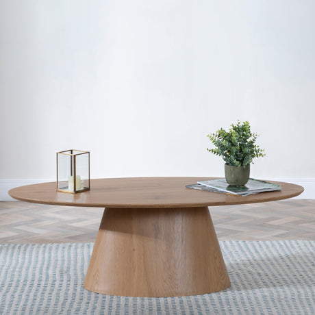 Palma Oak Oval Coffee Table-2