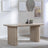 Bern Fluted 6 Seater Oak Effect Pedestal Dining Table - 160cm-2