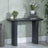 Bern Fluted Black Pedestal Console Table-3