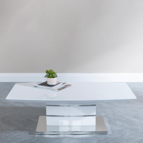 Clearance - Rimini White Gloss Coffee Table-2