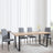 Clearance - Texas Oak Effect Dining Set - Lido Dark Grey Fabric Chairs with Black Legs