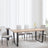 Clearance - Texas Oak Effect Dining Set - Lido Sand Fabric Chairs with Black Legs-5