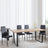 Clearance - Texas Oak Effect Dining Set - Metro Black Leather Chairs with Black Legs-6