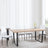 Clearance - Texas Oak Effect Dining Set - Metro White Leather Chairs with Black Legs-2