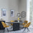 Morgan Black Ceramic Fluted Dining Set - Ion Mustrad Velvet Fabric Swivel Dining Chair-4