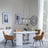 Luxor White Marble Effect Oval Dining Set - Ace Orange Fabric Swivel Dining Chair-3