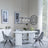 Luxor White Marble Effect Oval Dining Set - Arctic Grey Velvet Fabric Swivel Dining Chair-2