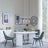 Luxor White Marble Effect Oval Dining Set - Darwin Green Fabric Dining Chair-4