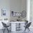 Luxor White Marble Effect Oval Dining Set - Ion Dark Grey Velvet Fabric Swivel Dining Chair-2