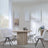 Bern Fluted Oak Effect 4 Seater Round Dining Set - 4 Boden Cream Fabric Swivel Dining Chair-3