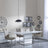 Rimini White Gloss Extending Dining Set - Bianco Beige Faux Leather Dining Chair-3