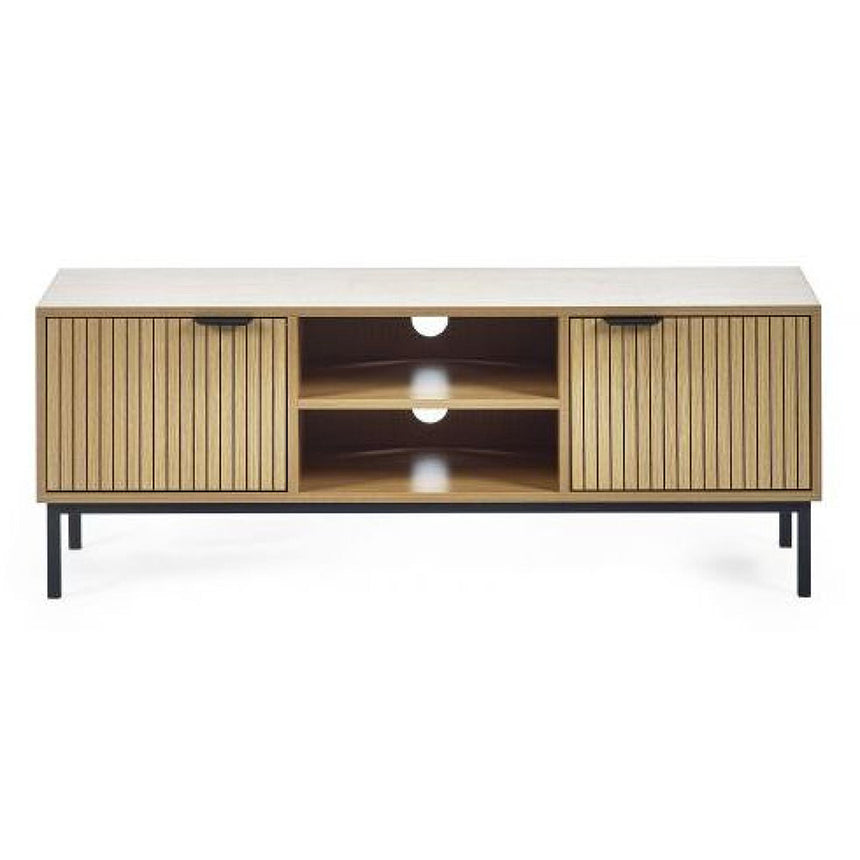 Hawaii Oak Ribbed 2 Door TV Unit