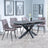 Bari Grey Ceramic Extending Dining Set - Corona Camel Fabric Dining Chair-4