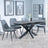 Bari Grey Ceramic Extending Dining Set - Darwin Grey Fabric Dining Chair-6