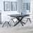 Bari Grey Ceramic Extending Dining Set - Ion Cream Boucle Teddy Fabric Swivel Dining Chair-5