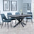 Bari Grey Ceramic Extending Dining Set - Peyton Blue Fabric Dining Chair-2