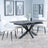 Bari Grey Ceramic Extending Dining Set - Peyton Cream Fabric Dining Chair-4