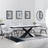 Hayden White Ceramic Extending Dining Set - Ace Beige Fabric Swivel Dining Chair - Get 2 Chairs Free-3