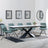 Hayden White Ceramic Extending Dining Set - Boden Green Fabric Swivel Dining Chair - Get 2 Chairs Free-5