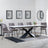Hayden White Ceramic Extending Dining Set - Corona Camel Fabric Dining Chair-4