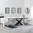 Hayden White Ceramic Extending Dining Set - Kiefer Cream Boucle Fabric Dining Chair-2