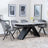 Westin Grey Ceramic Extending Dining Set - Ion Dark Grey Velvet Fabric Swivel Dining Chair-4