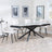 Apollo Grey Ceramic Extending Dining Set - Corona Beige Fabric Dining Chair-4