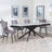 Apollo Grey Ceramic Extending Dining Set - Corona Camel Fabric Dining Chair-5