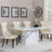 Naples White Marble Dining Set - Mimi Cream Leather Dining Chair-2