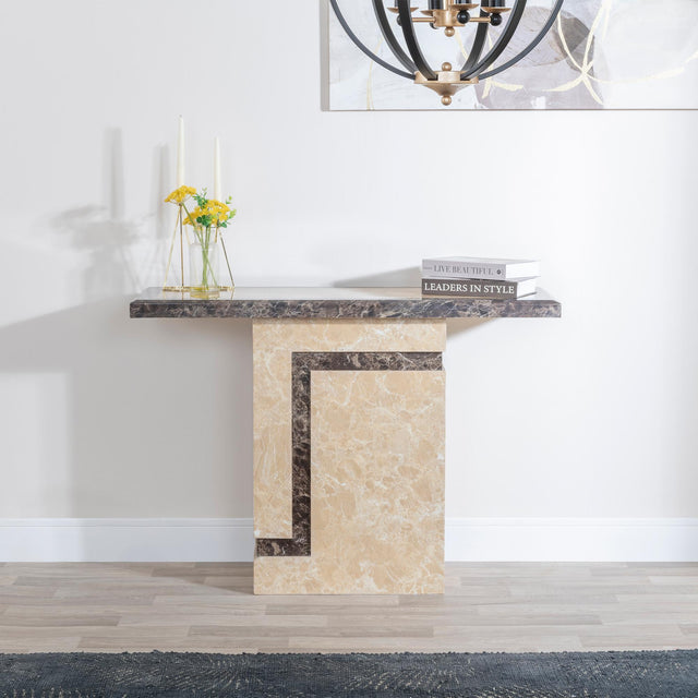 Venice Cream Marble Console Table