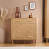 Axel Oak Fluted 2+3 Drawer Curved Chest