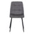 2 x Axel Grey Fabric Dining Chair
