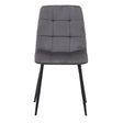 2 x Axel Grey Fabric Dining Chair